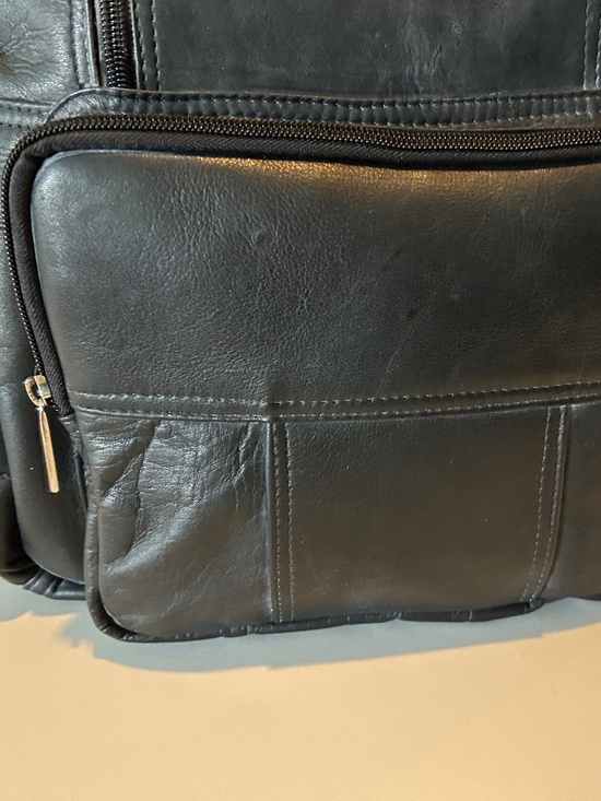 Genuine Leather Multi-Pocket Backpack main image 11